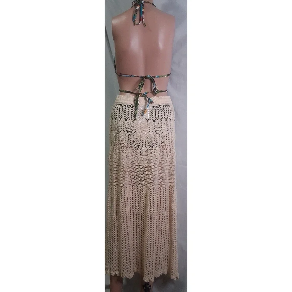 DOTTI Swim Cover Up, Ivory, Size XL, 38